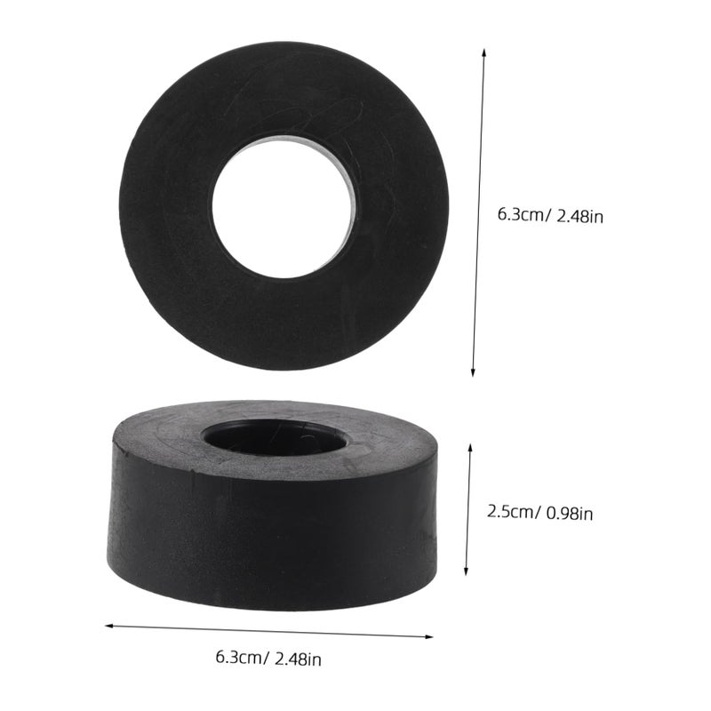 Heavy Duty Anti Vibration Rubber Mats 25mm Hole Shock Absorbing Pads for Home Gym Equipment - Image 3