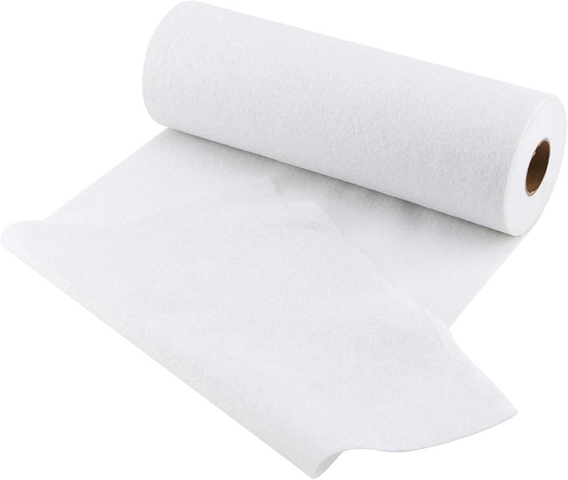 JAPCHET 118 Inch x 16 Yards White Sided Fusible Fleece Heavy Weight Iron On Fusible Interfacing for Sewing Quilting and Home Decoration - Image 1
