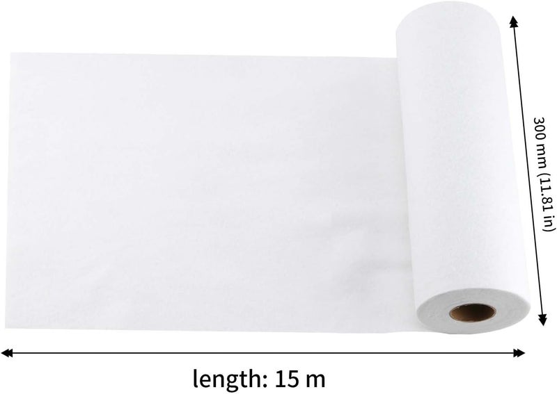 JAPCHET 118 Inch x 16 Yards White Sided Fusible Fleece Heavy Weight Iron On Fusible Interfacing for Sewing Quilting and Home Decoration - Image 2