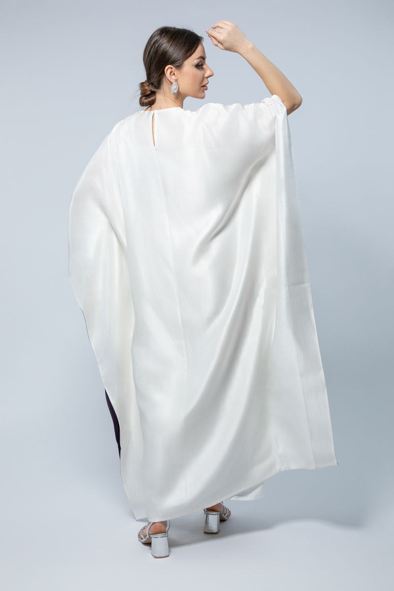 RINA Bead Embellished Cape Style Maxi Dress - A Masterpiece for Special Occasions - Image 4