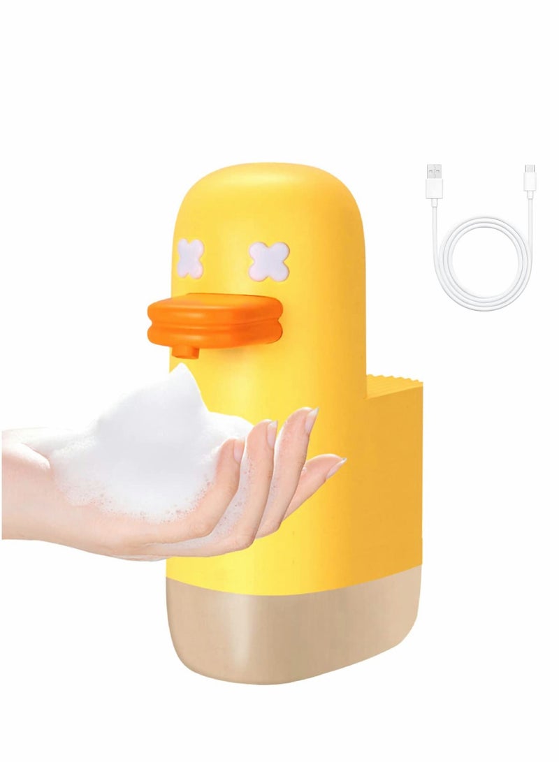 Excefore Automatic Soap Dispenser Touchless Hands Free Pump IPX4 Waterproof, Bubble Duck for Kids Foam Sanitizer Kitchen, Bathroom, Restaurant, Office(350Ml,12Oz) - Image 1