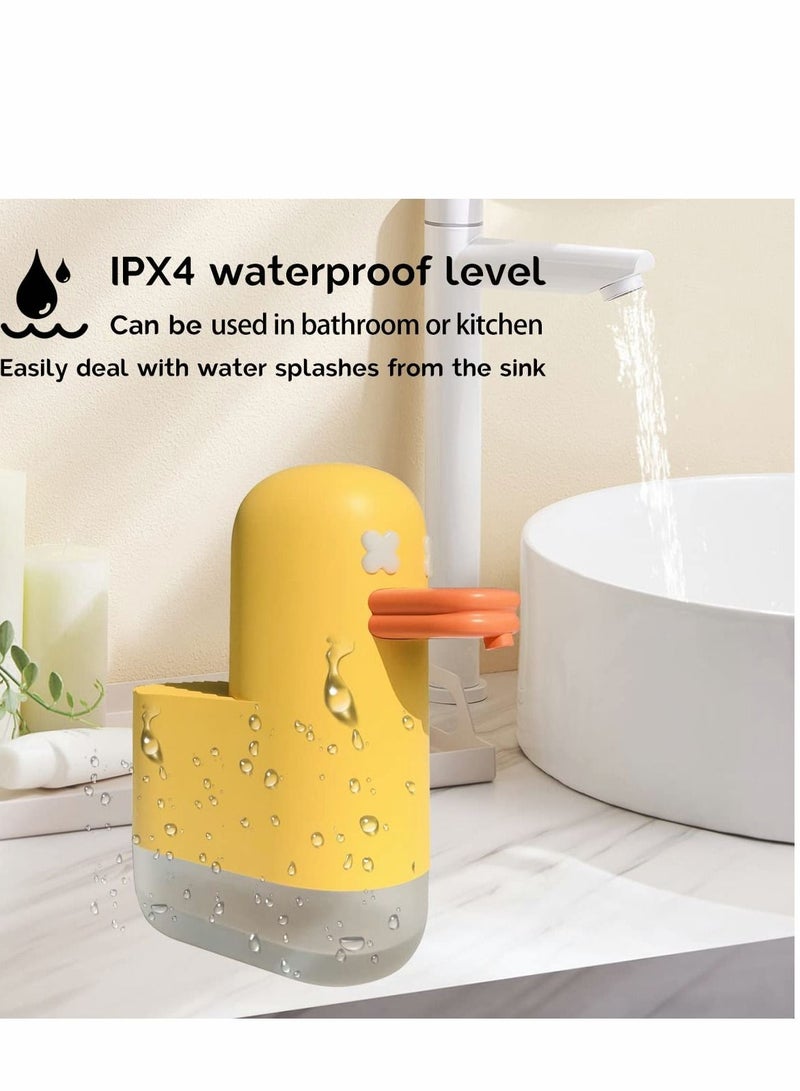 Excefore Automatic Soap Dispenser Touchless Hands Free Pump IPX4 Waterproof, Bubble Duck for Kids Foam Sanitizer Kitchen, Bathroom, Restaurant, Office(350Ml,12Oz) - Image 2