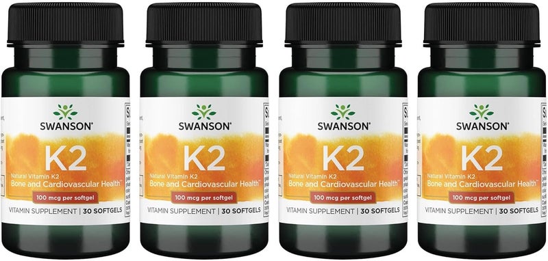 SWANSON Vitamin K2 Softgels 100mcg for Adults - 30 Count - Image 1
