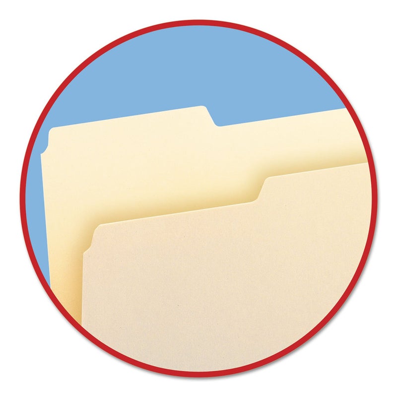 Smead File Folder, 1/3-Cut Tab, Left Position, Letter Size, Manila, 100 per Box (10331) - Image 2