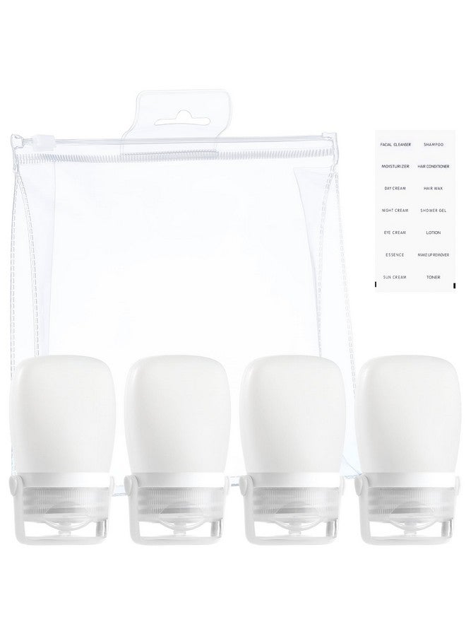 RONRONS Silicone Travel Bottles,1Oz Mini Ketchup Squeeze Salad Dressing Sauce Bottles Small Leak Proof Tsa Approved Container For Shampoo Conditioner Toiletries(4 Pieces - Image 1