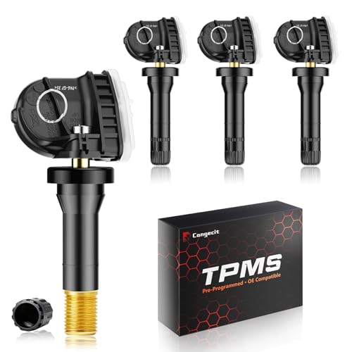 Cangecit 315Mhz TPMS,Pre-Programmed Tire Pressure Sensor Fit:Ford F150/F250/F350(2015-2020),Explorer(2015-2021),Edge(2015-2024),Transit(2019-2021),Mustang(2015-2023)(4PCS) - Image 1