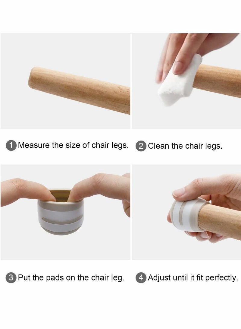 Y&D Chair Leg Protectors, Silicone Furniture Foot Cups. Anti-Slip Protects Hardwood Floors From Scratches Anti-Noise - Image 3