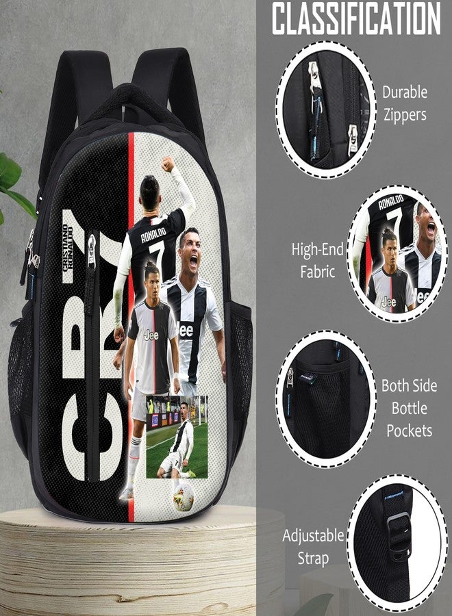 Ronaldo Backpack Printed Travel School College & Office Multi Utility Daypack with Printed Design - Image 2