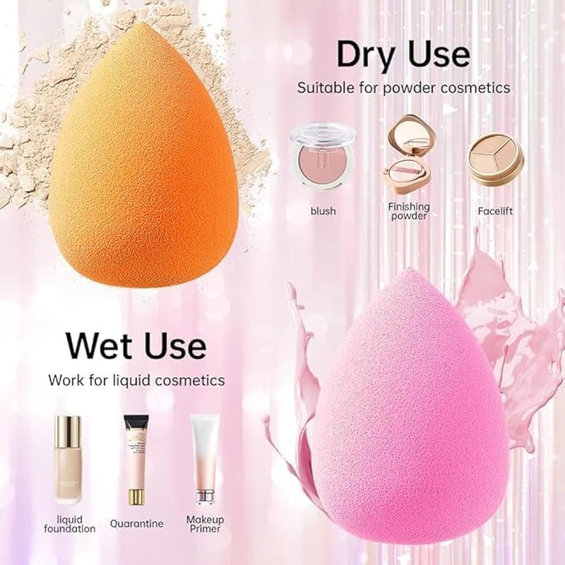 Beauty Sponge Dispensing Blender For Cosmetics Multi Color 10 Pieces - Image 2