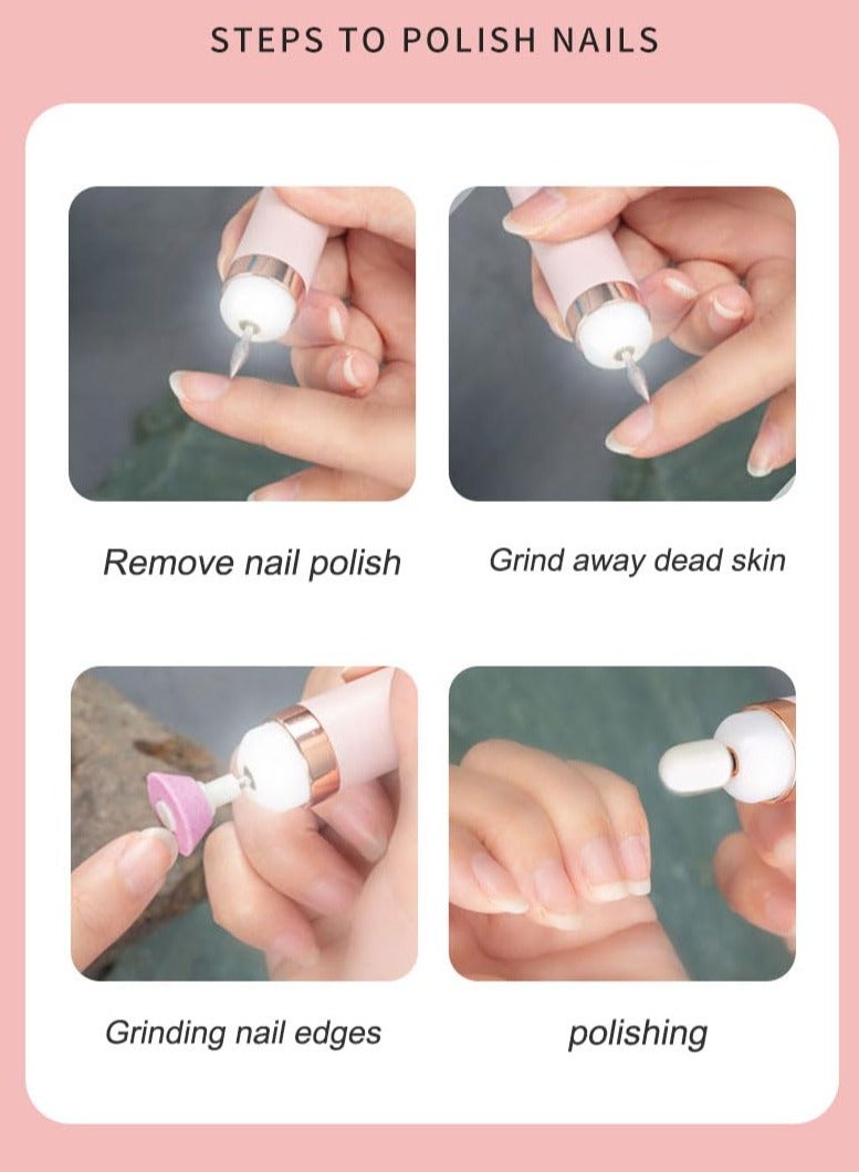 Generic Electric Nail File Gel Polish Remover Manicure Pedicure Trimmer with LED Light  - Image 4