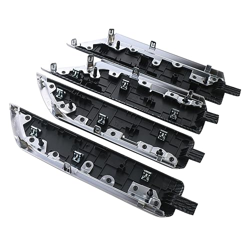 APPERFiT مجموعة تزيين إطار باب داخلي من ألياف الكربون متوافقة مع شيفروليه شيفي سيلفرادو و GMC سييرا كابينة الطاقم قطع غيار أبواب ملحقات 2019-2024 بديل 84469330 - Image 4