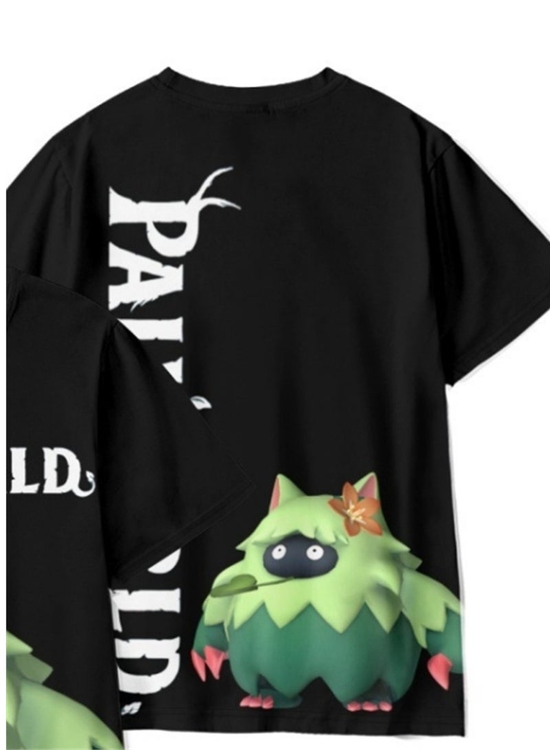 Palworld Phantom Beast Palu 3D digital printing summer short-sleeved T-shirt for adults and children - Image 4
