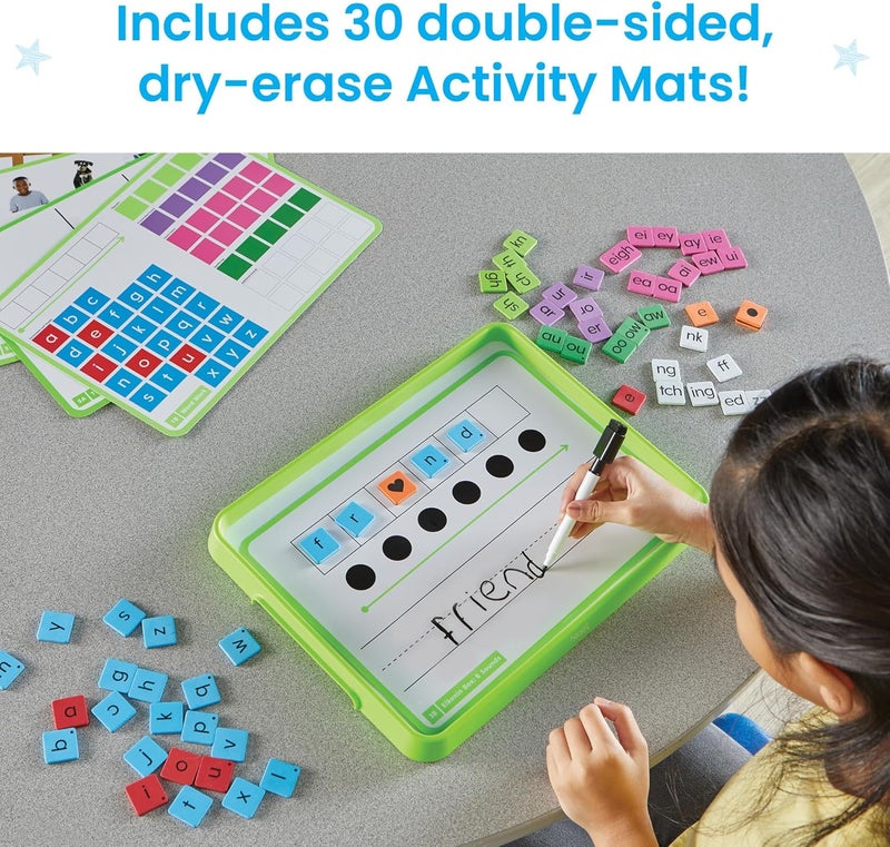 hand2mind hand2mind Advancing Phonics Word Work Small Group Set Magnetic Letter Tiles Magnetic Letter Trays Kindergarten Phonics Manipulatives Phonemic Awareness Science of Reading Classroom Materials - Image 5
