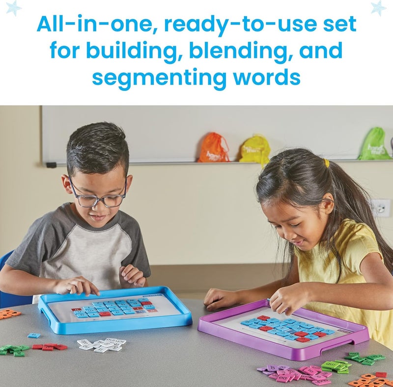 hand2mind hand2mind Advancing Phonics Word Work Small Group Set Magnetic Letter Tiles Magnetic Letter Trays Kindergarten Phonics Manipulatives Phonemic Awareness Science of Reading Classroom Materials - Image 4