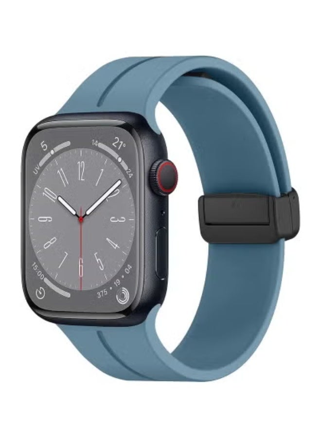 TIGER Apple Watch Band 45mm 49mm – Quick Release Skin-Friendly Soft Silicone Sport Strap for Men and Women – Magnetic Folding Clasp, Lightweight & Durable Sweat-Resistant Design – Perfect for Fitness, Outdoor Activities, Workouts, and Everyday Comfort – Compatible with Apple Watch Series 7, 8, 9, Ultra - Image 1