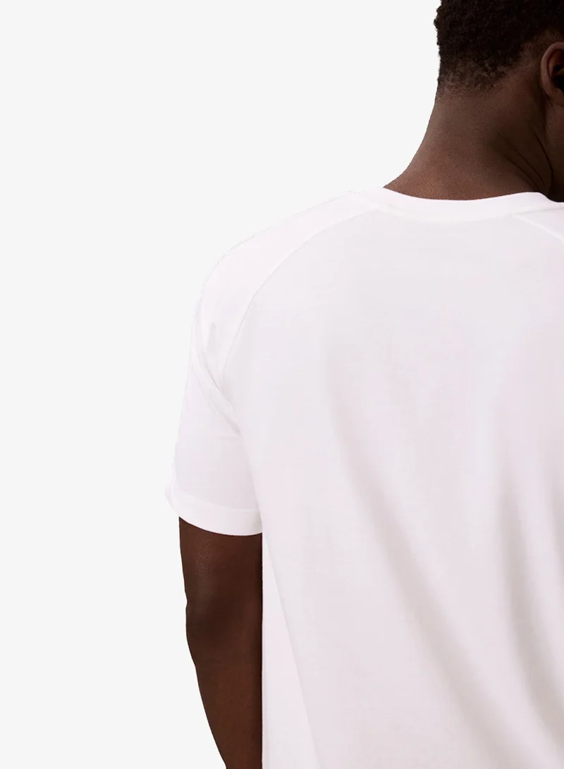 Calvin Klein Sports Classic White Essential Logo Tape T-Shirt for Men | Best Price UAE