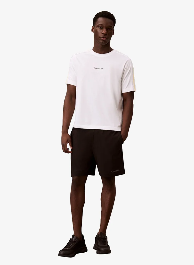 Calvin Klein Sports Classic White Essential Logo Tape T-Shirt for Men | Best Price UAE