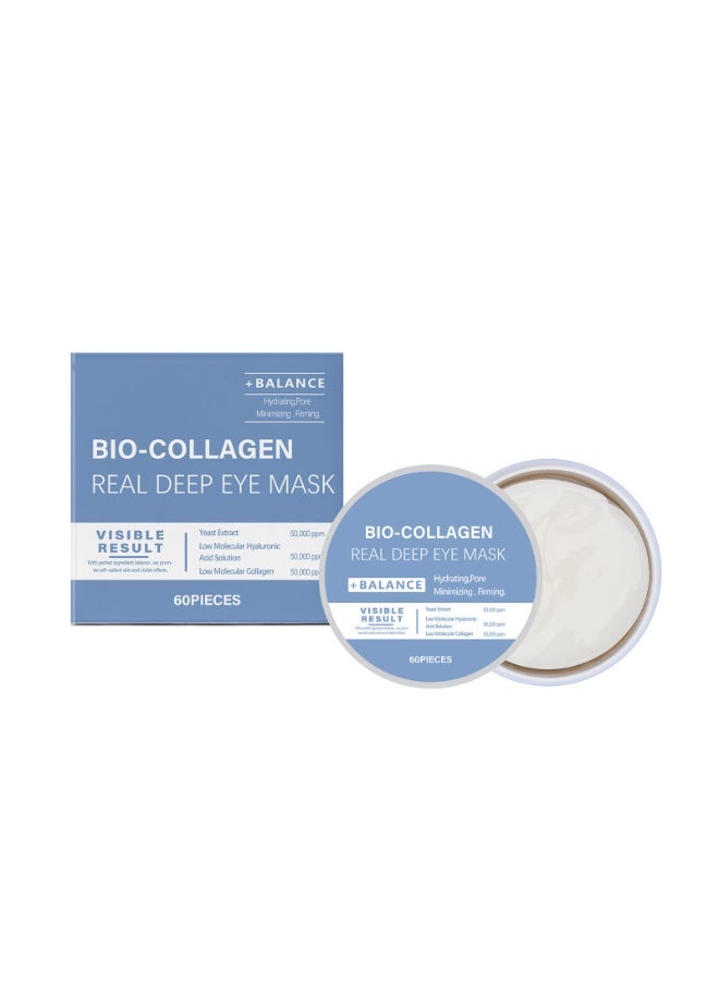 BIO-COLLAGEN Collagen Eye Patches for Dark Circles, 60 Pcs Bio-Collagen Eye Patches, Under Eye Mask for Puffy Eyes, Dark Circles, Wrinkles, Fine Lines, Undereye Bags - Image 1