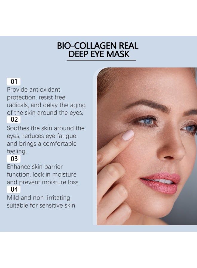 BIO-COLLAGEN Collagen Eye Patches for Dark Circles, 60 Pcs Bio-Collagen Eye Patches, Under Eye Mask for Puffy Eyes, Dark Circles, Wrinkles, Fine Lines, Undereye Bags - Image 5