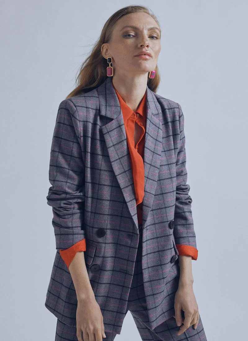Lola Casademunt Check blazer