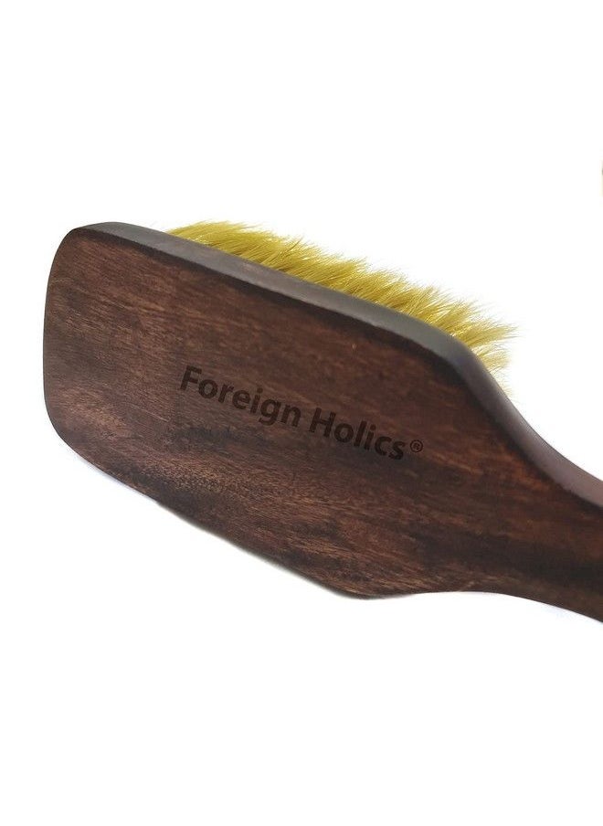 Foreign Holics - Wooden Barber Neck Face Duster Cleaning Hairbrush Hair Sweep Brush Salon Household Hair Cleaning Brush - Image 1