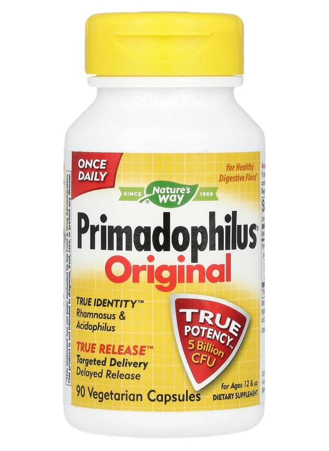 Nature's Primadophilus Original Ages 12 & Up 5 Billion CFU 90 Vegetarian Capsules 