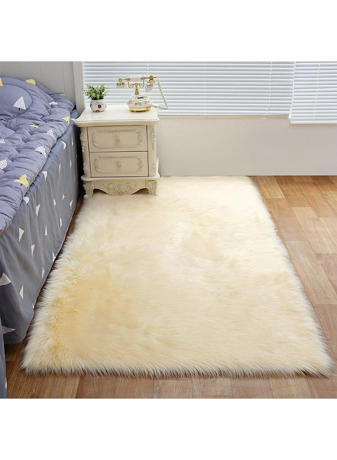 NKX Modern Fluffy Long Pile Area Rug Non-Slip, Super Soft Decor Contemporary Carpet 60*200 Cm  - Image 1