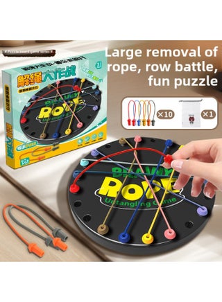 Untie Rope Battle Children's Challenge Decryption Board Games Logical Thinking Training Mindset Parent-Child Interactive Toys-Color:Deconstring Battle (10 Colorful Ropes + 1 Storage Bag) Mail Order Box - pzsku/ZA4F3EC05CDCE148E9600Z/45/1743155810/a37421df-d640-4670-a8d0-5b4af472030e