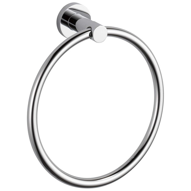 Delta Delta Faucet Towel Ring for Bathroom Wash Basin NapkinTowel Hanger Bathroom Accessories Polished Chrome IAO20146 Small Round  - Image 1