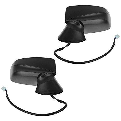 TRQ 2 Piece Driver and Passenger Side Mirror Assembly Set Electric Adjustment Heated No Memory Textured Compatible with 2013-2014 Scion FR-S SC1320109 SC1321109 - Image 4