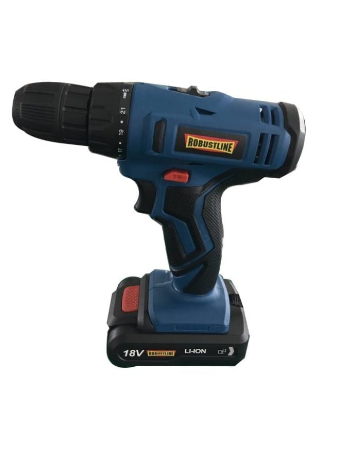 ROBUSTLINE Multipurpose Power Tool Cordless Drill 18V - Image 2