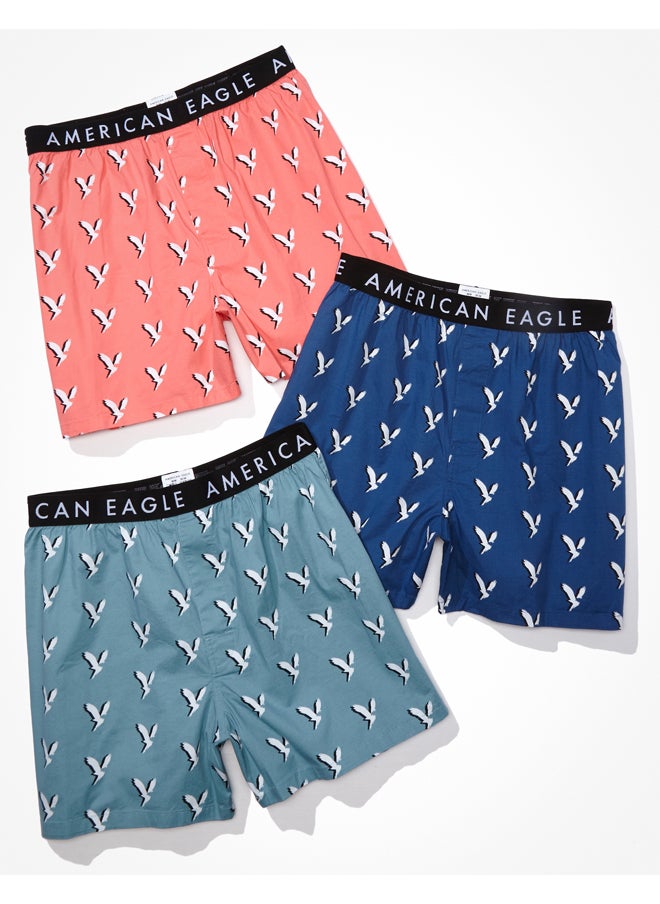 American Eagle - AEO Shadow Eagle Stretch Boxer Short 3-Pack - Image 1