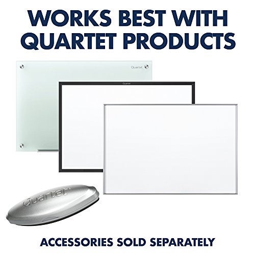 Quartet علامات جافة من كوارتيه، علامات لوح أبيض، طرف مائل، إندورا جلايد، أقلام جافة للوح الأبيض للمعلمين، التعليم المنزلي ومستلزمات المكتب، أزرق، 12 عبوة (5001-3M) - Image 5
