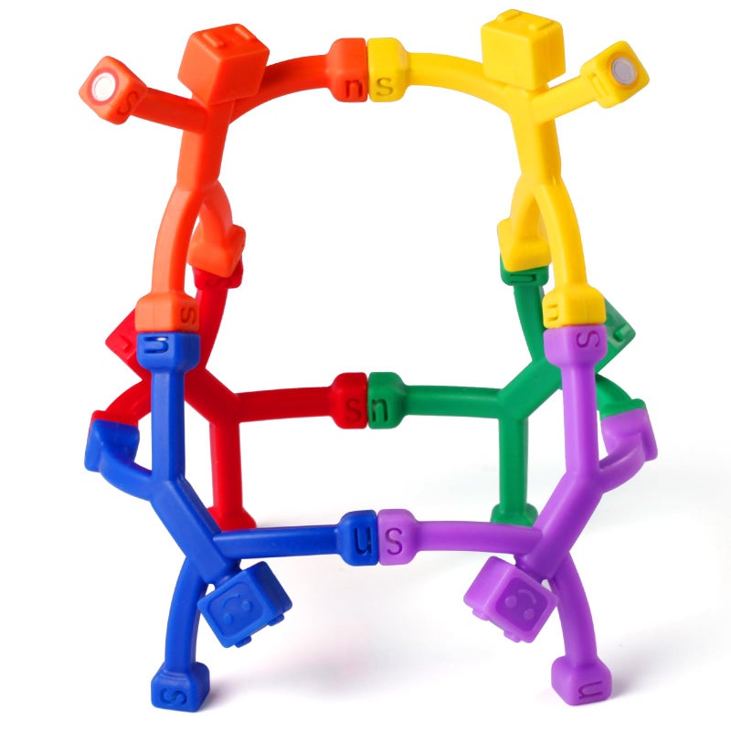 YOTNUS 6 PCS Magnetic Travel Toys for Kids Creative Portable and Educational MagneticPeopleMagnetMen Cute Robot Funny Magnets Small Fidget Toys for Classroom Prizes Easter Egg Stuffers Office - Image 3