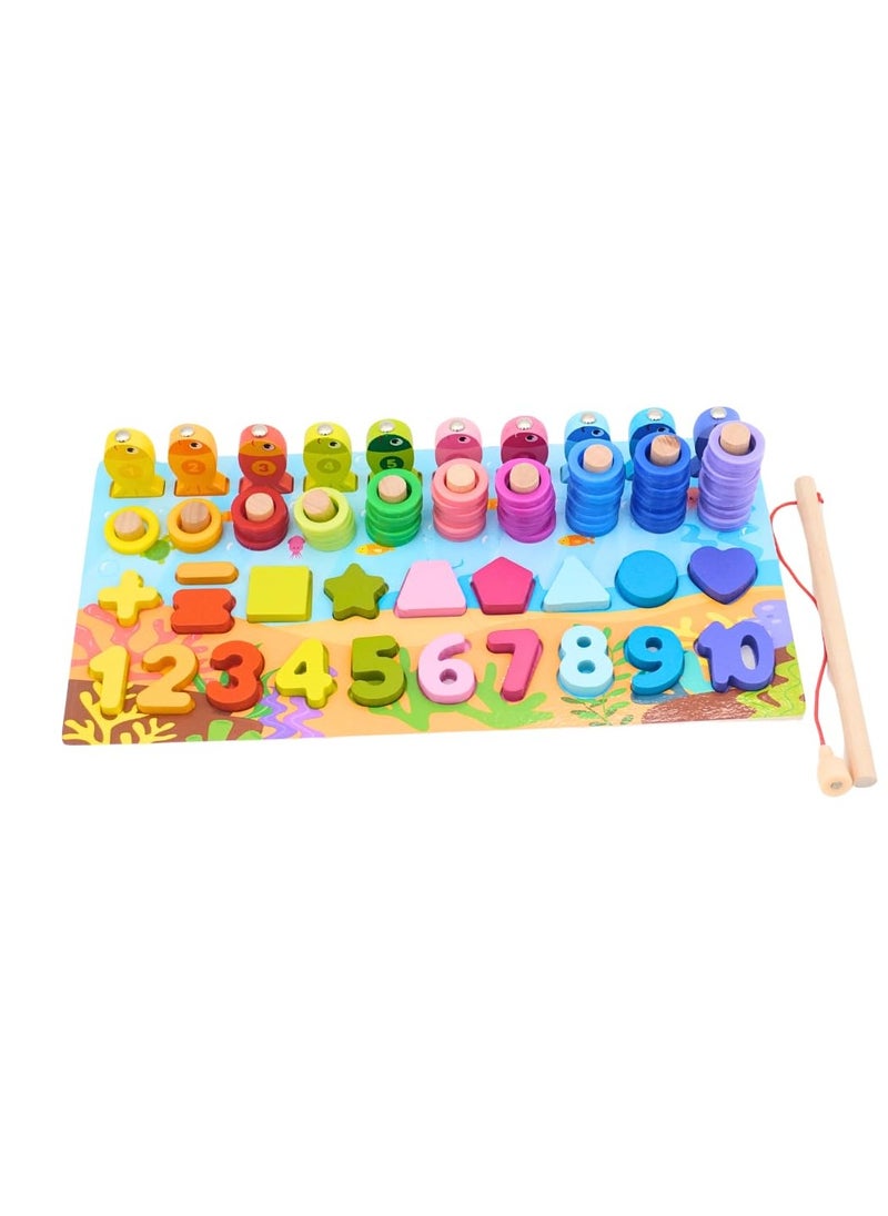 6-In-1 Wooden Educational T 3+ Years  - Image 1