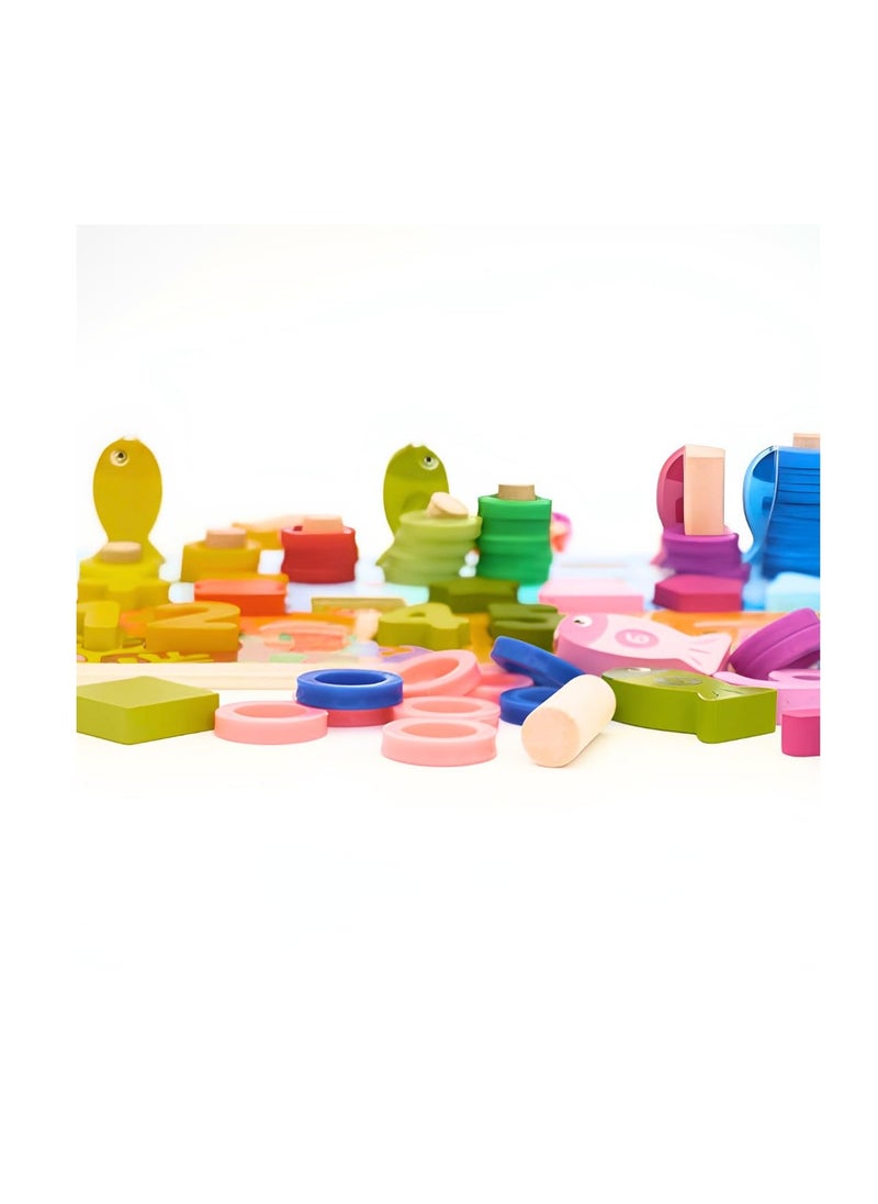 6-In-1 Wooden Educational T 3+ Years  - Image 4