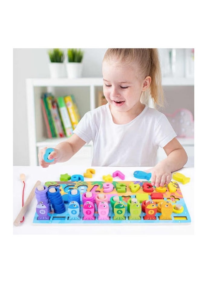 6-In-1 Wooden Educational T 3+ Years  - Image 5