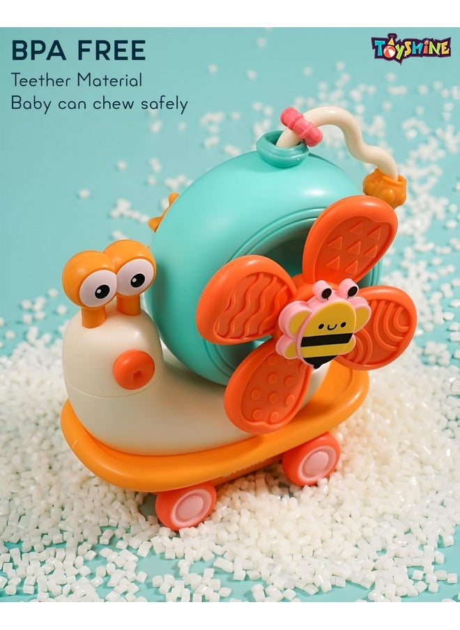 Toyshine Toyshine Spin and Stimulate Soothing Sensory High Chair Snail Toy with Suction Cup Spinner Montessori Toys for Babies Infants and Toddlers  - Image 3