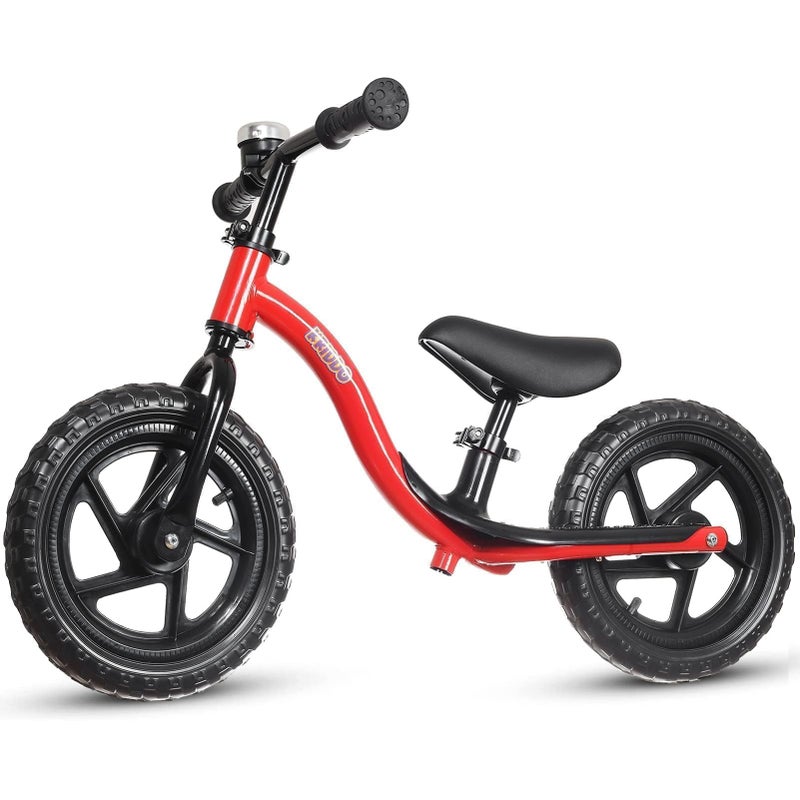 KRIDDO Toddler Balance Bike 2 Year Old Age 24 Months to 5 Years Old Early Learning Interactive Push Bicycle with Steady Balancing Gift Bike for 25 Boys Girls Red - Image 2