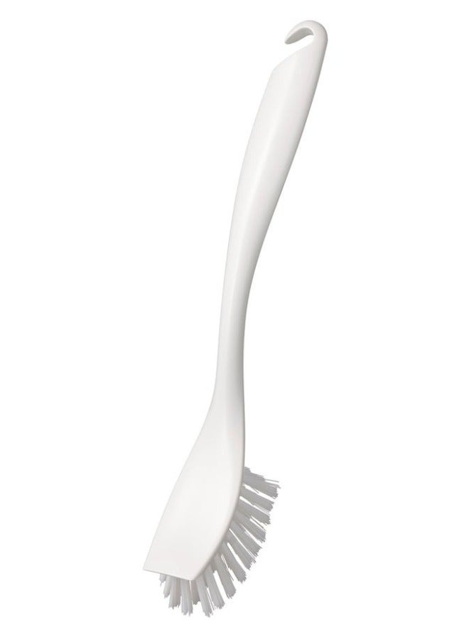 أيكيا فرشاة تنظيف الصحون من إيكيا – فرشاة غسيل أطباق بمقبض مريح وحافة كاشطة لإزالة بقايا الطعام العنيدة، مصنوعة من مواد متينة وصديقة للبيئة، قابلة للغسل في غسالة الصحون، تصميم عملي وأنيق – لون أبيض - Image 2