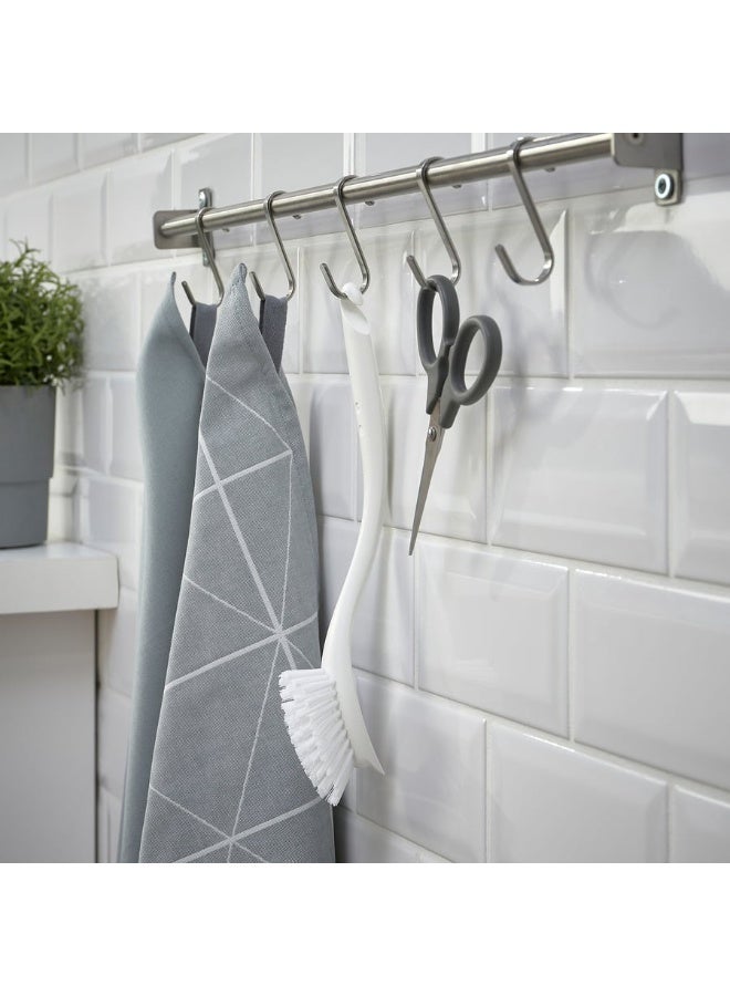 أيكيا فرشاة تنظيف الصحون من إيكيا – فرشاة غسيل أطباق بمقبض مريح وحافة كاشطة لإزالة بقايا الطعام العنيدة، مصنوعة من مواد متينة وصديقة للبيئة، قابلة للغسل في غسالة الصحون، تصميم عملي وأنيق – لون أبيض - Image 4