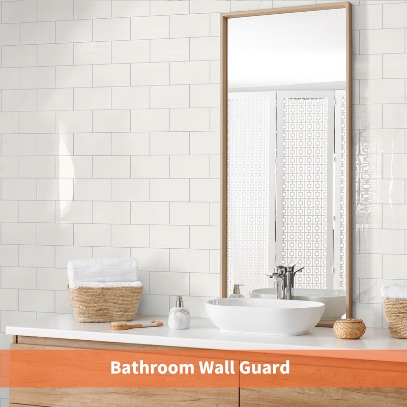 OYASIMI 10 Sheets Ivory White PVC Subway Tile Peel and Stick Backsplash,12''Heat Resistant Stick on Tiles for Kitchen,Waterproof Peel and Stick Wall Tiles for Bathrrom - Image 5