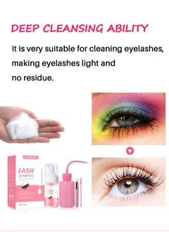 100ml Lash Shampoo for Lash Extensions 100ml Eyelash Extension Cleanser Rinse Bottle Sensitive and Non Irritation Lash Cleaning Kit for Eyelash Extensions Salon and Home Use - pzsku/ZA4F4884132213E895424Z/45/_/1692620496/ecdea3ad-2c11-48f4-ba00-b9ff1c073ea8