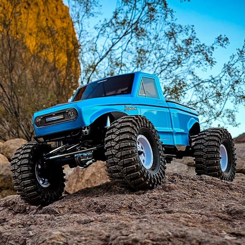 Redcat Racing Ascent 110 Scale LCG Performance RTR RC Rock Crawler Truck  Brushed 42T Motor Portal Axles 4WD Aluminum Shocks RTX4C Radio  RC Truck  Blue - Image 3