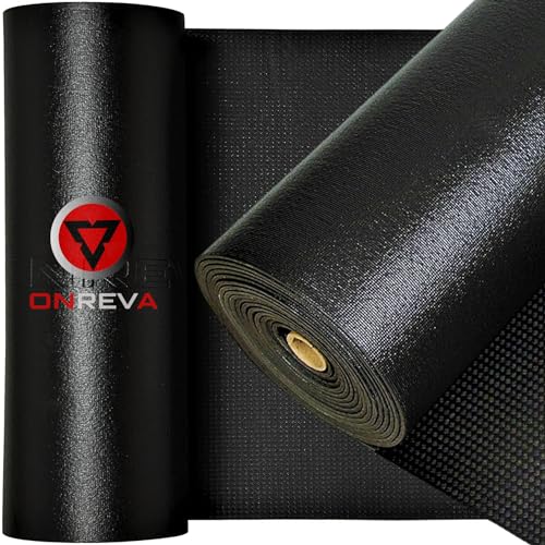 ONREVA Tool Box Liner 30 inch Wide x 22 Ft Large, Toolbox Drawer Liners, Heavy Duty Shelf Rubber Mat, Non Slip Pad Organizer for Rolling Tool Chest Drawers, Cabinet, Workbench, Black - Image 1