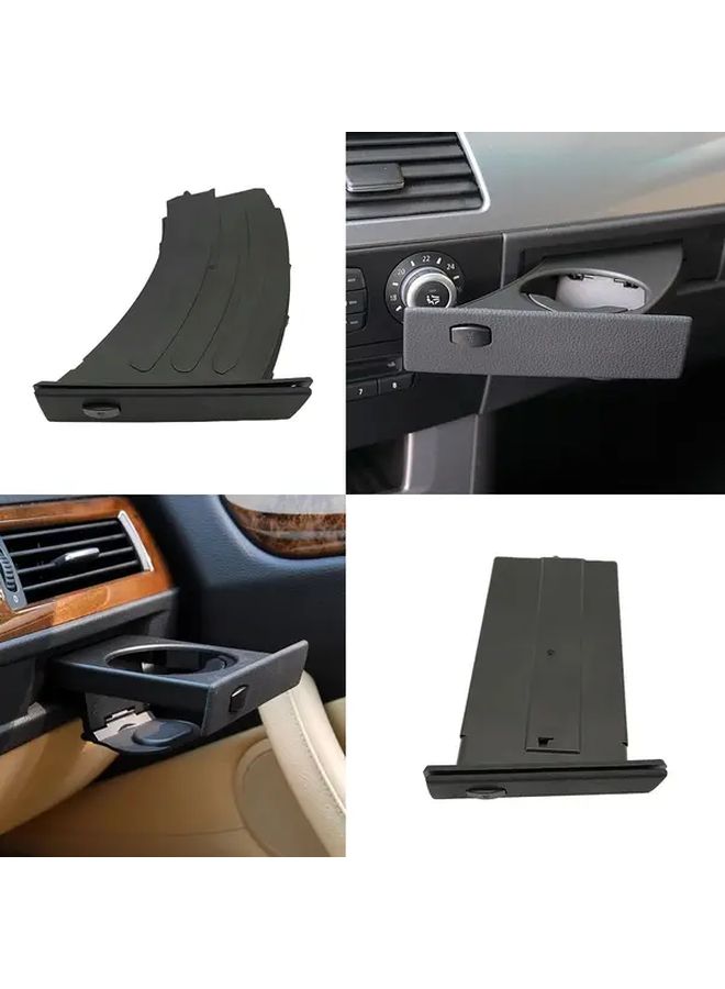 For BMW 5 Series E60 E61 M5 2004-2010 Center Console Cup Holder With Storage Door Right Color Compatible Left Right Hand Drive Easy Installation Durable Plastic Precise Fit Interior Accessory - Image 5