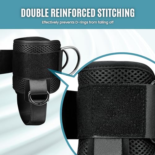 Balency Ankle Straps for Cable Machine Woman, Balency Padded Ankle Strap for Cable Machine Kickback, Cable Ankle Attachment for Gym, Ankle Cuff, Kickback Ankle Strap for Glute Workout, Leg Extensions - Image 2