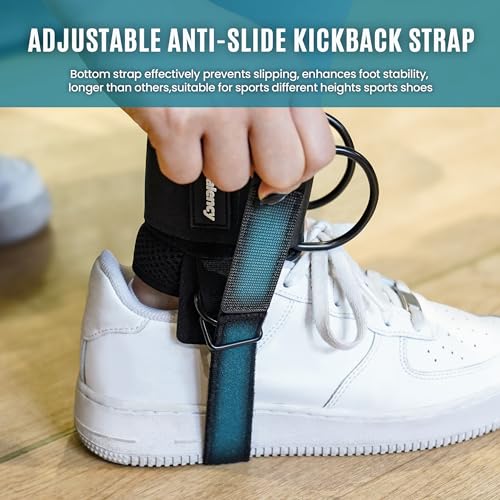 Balency Ankle Straps for Cable Machine Woman, Balency Padded Ankle Strap for Cable Machine Kickback, Cable Ankle Attachment for Gym, Ankle Cuff, Kickback Ankle Strap for Glute Workout, Leg Extensions - Image 5