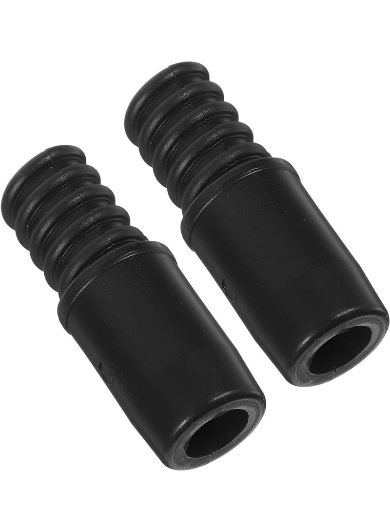 Universal Threaded Broom Handle Replacement Tip Durable Plastic Adapter For Mop And Squeegee Handles Secure Fit Design Compatible With Standard 22mm To 25mm Poles For Reliable Cleaning Tool Repair And Extension Use Pack Of 2 - Image 2