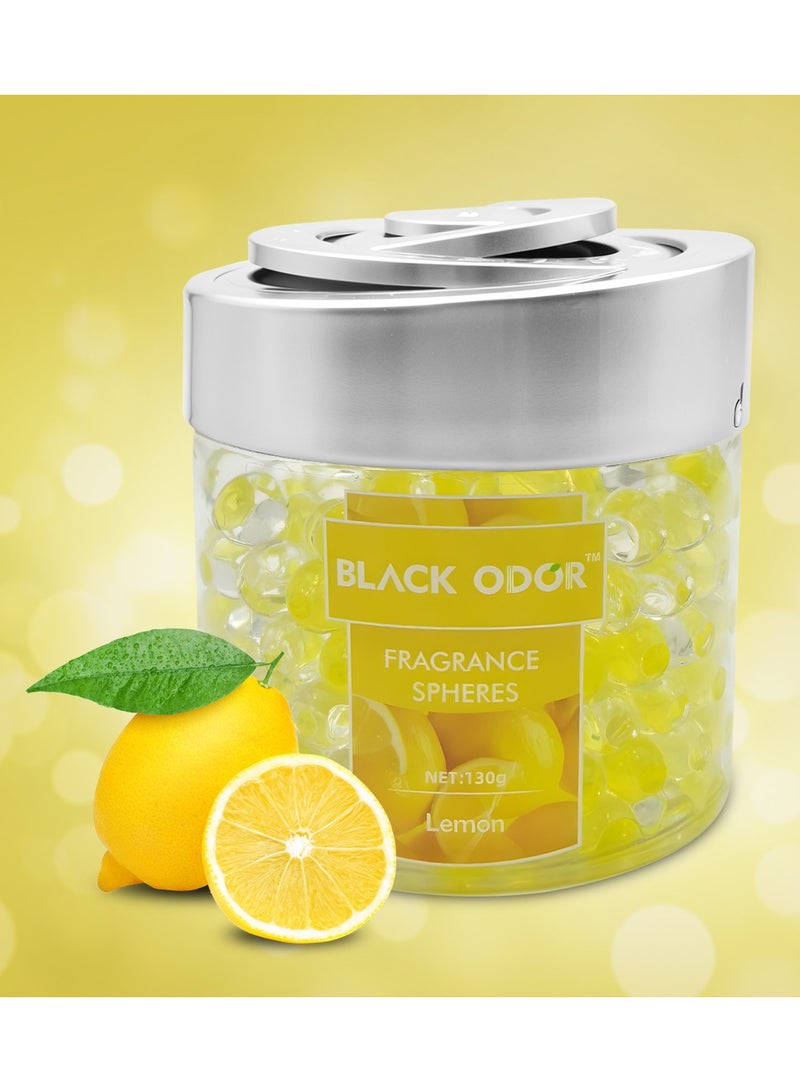 Combo - Buy 3PCS BLACK ODOR Lemon Fragrance Spheres Air Freshener, 130g Long-Lasting Fragrance For Home, Washroom, Wardrobes, Car Dashboard BO-10 - Image 5